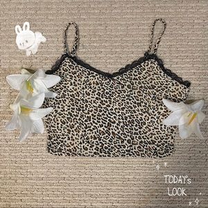 Y2K CHEETA X LACE TANK